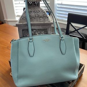 Kate Spade Monet Large Pebbled Leather Tote - Cloudmist